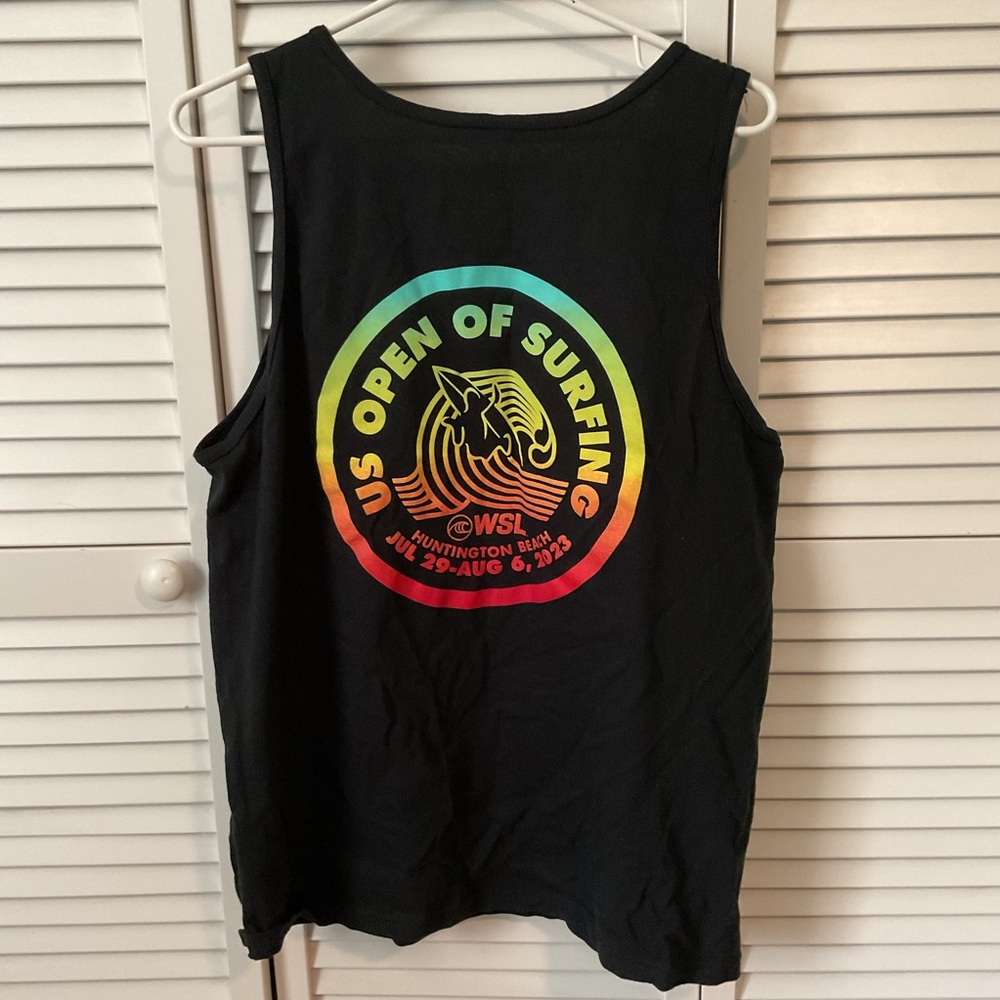 US Open of Surfing Black Tank Top